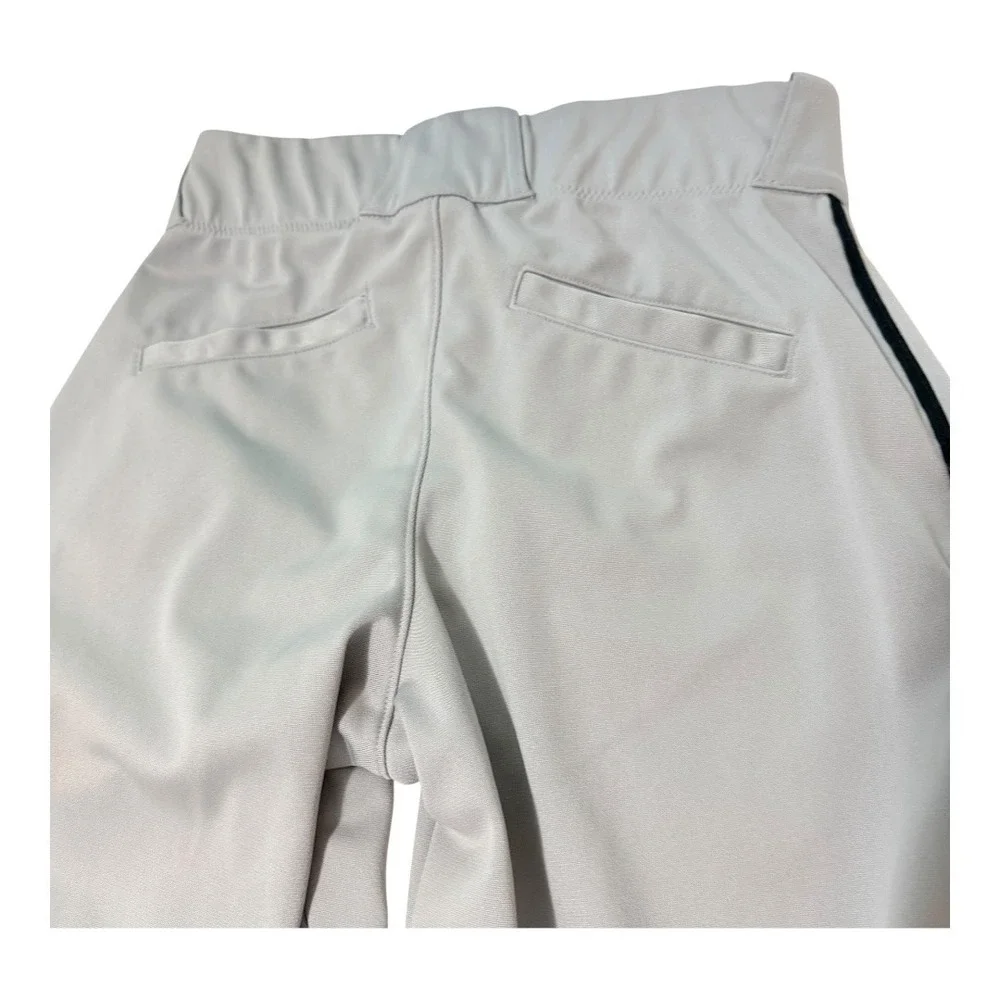 2 Pairs Nike Dri-FIT Swingman Baseball Pants Gray Navy Piped Small